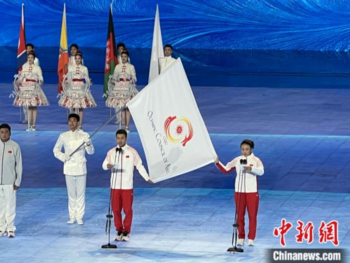 哈尔滨亚冬会开幕式中国健儿宣誓开启冰雪盛会